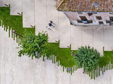 Michele et miquel, le mas d'agenais, amenagements du centre-bourg