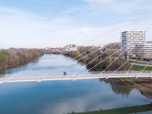 Passerelle Anita Conti àToulouse, Lavigne-Cheron architectes, IDP architectes associés, Vinci