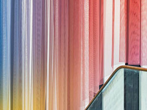 Justtin Morin, installation de drapé au Thetare de la Cité de Toulouse